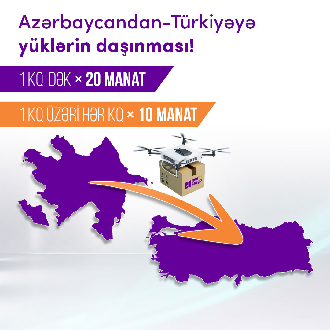 Azerbaycandan Türkiyəyə bağlamaların çatdırılması!